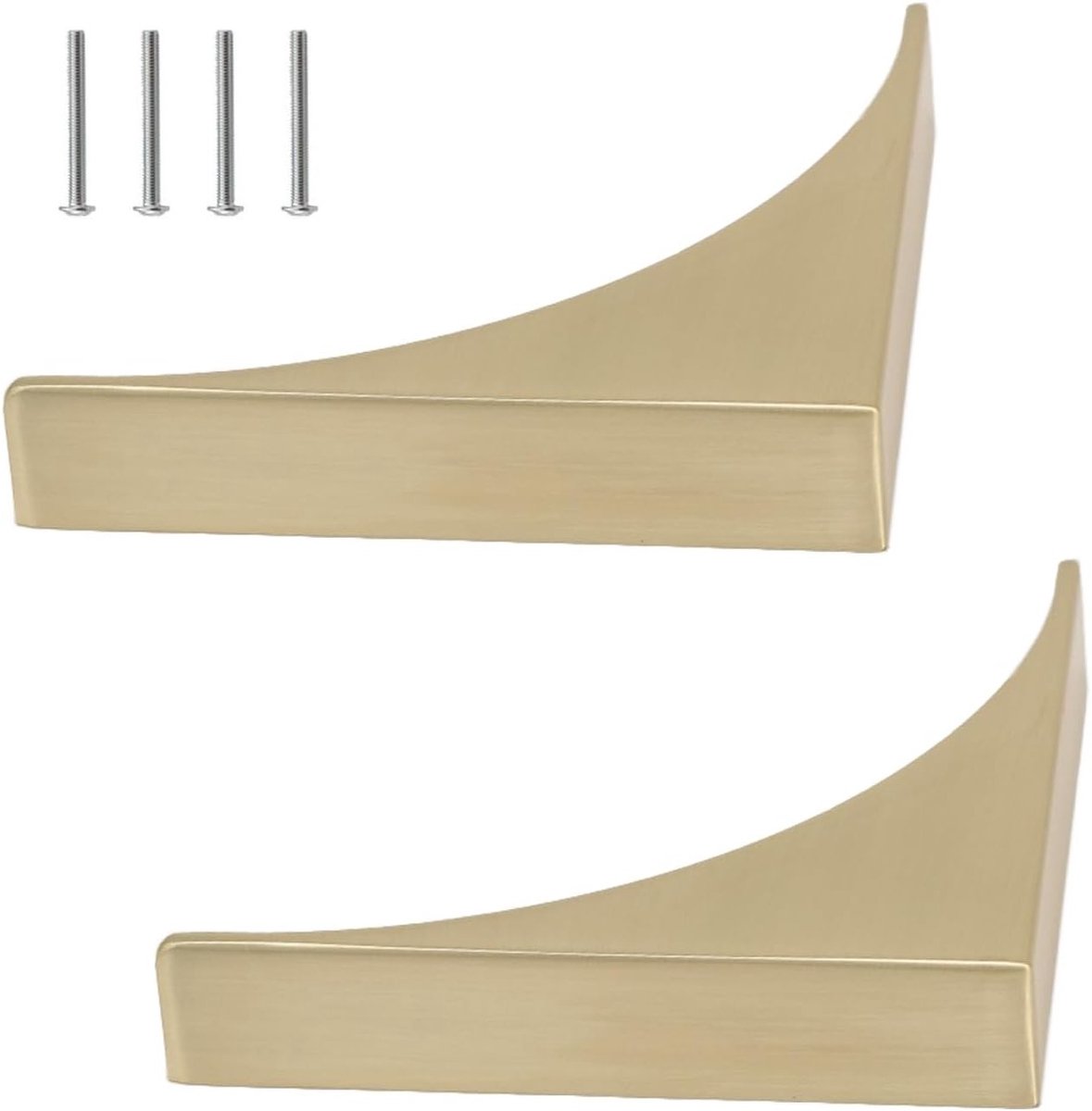 Gouden Handgrepen voor Keuken- en Meubelkasten, Inclusief Schroeven, Perfect voor Dressoirs en Kasten