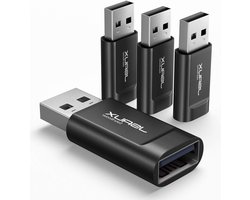 USB Data Blocker (4 Pack) - Bescherming tegen Juice Jacks, Veilig Opladen en Hacking Voorkomen - Zwart