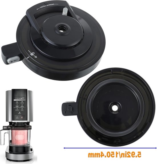 Herbruikbaar deksel voor ijsmaker, vervangend lid geschikt voor NC500/NC501 serie, accessoires voor ijsbereiding en keukenmachines — afbeelding 5