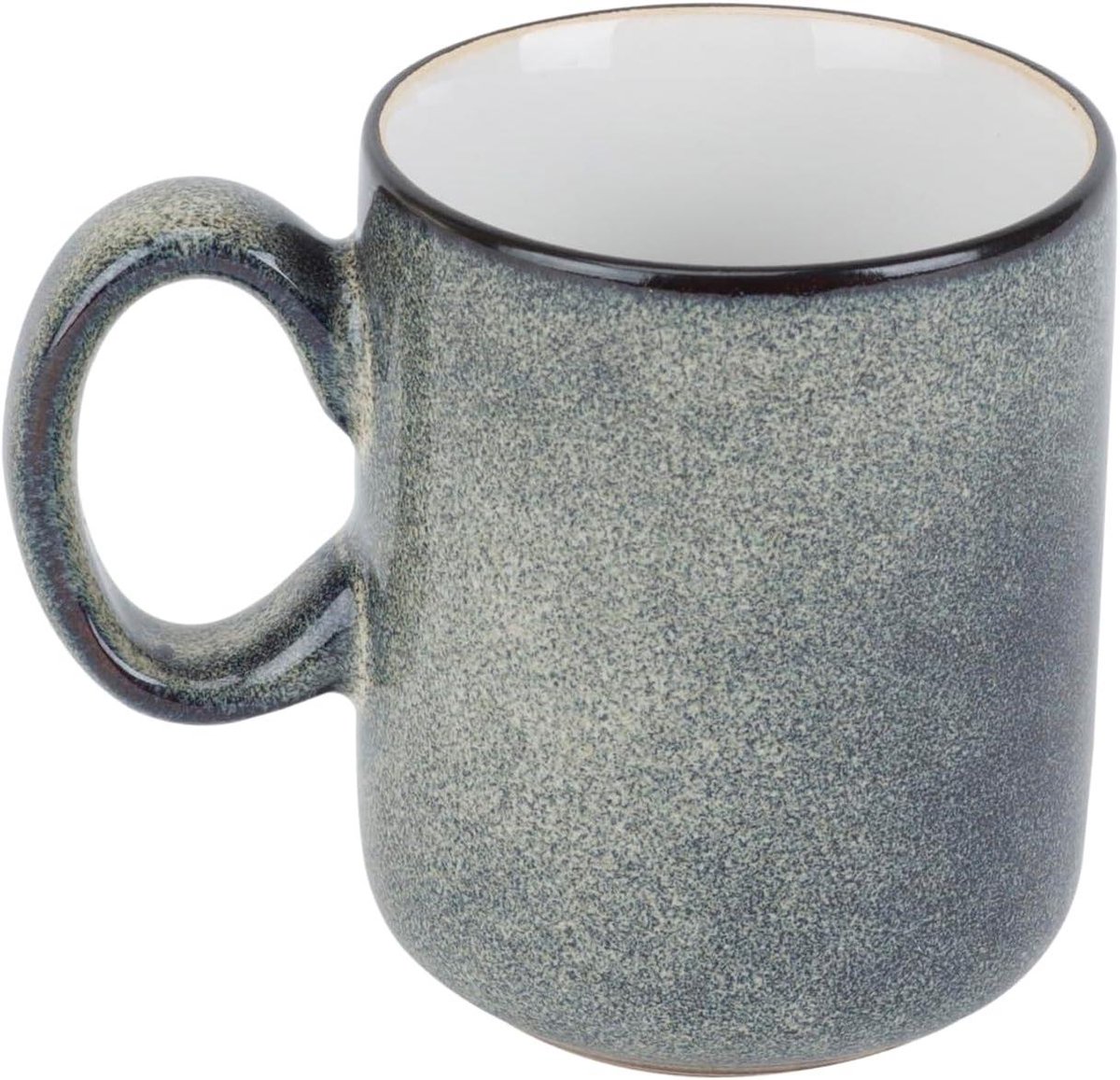 Kopjes Set - Thee Kopjes - Koffie Drinken - Mat Zwart Wit - 6 Stuks 180ml - Wit