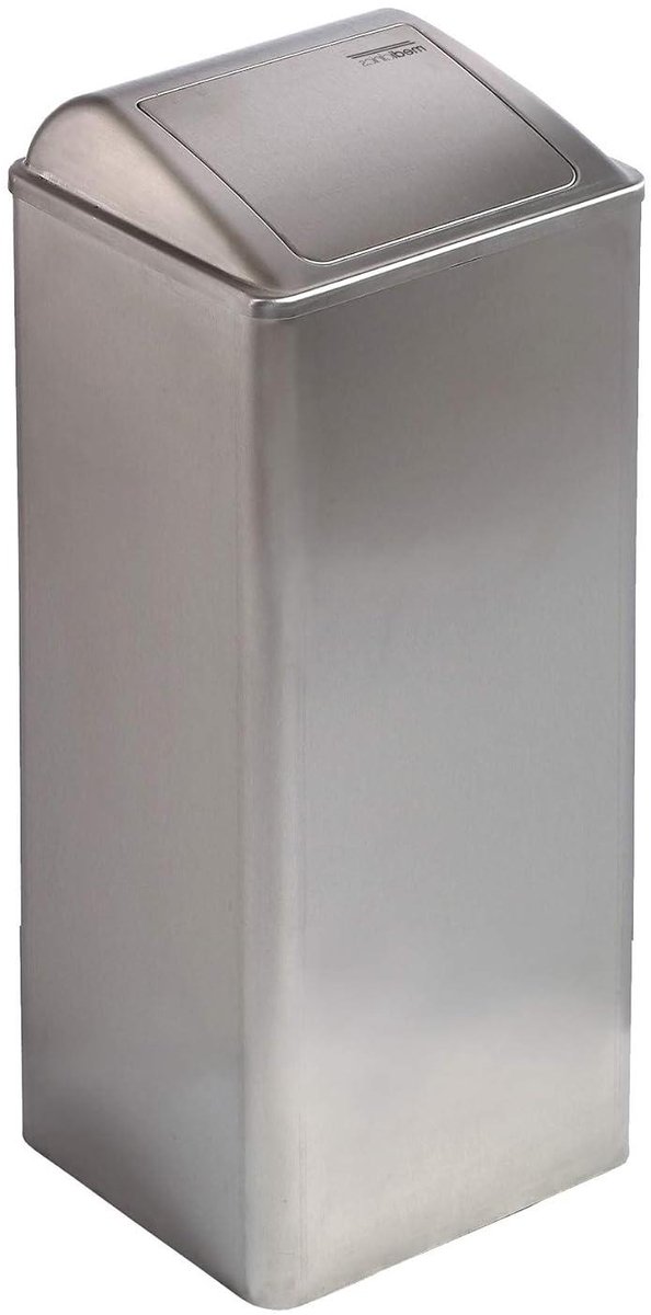 Afvalemmer RVS - Prullenbak - Netheid Creëren - Zelfsluitend Deksel - 80 Liter - Hoogglans
