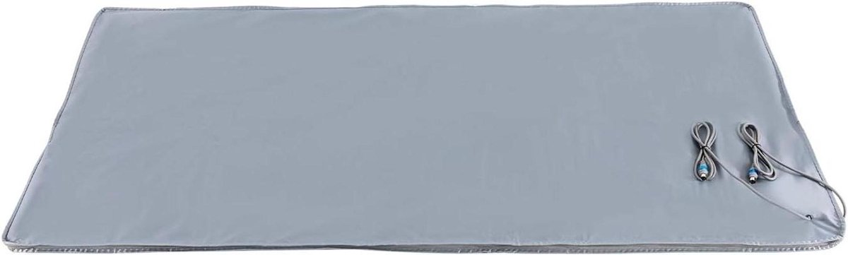 Saunadeken - Infrarood deken - Ontspanning thuis - Dubbele zone controle - 180x80 cm - Zilvergrijs