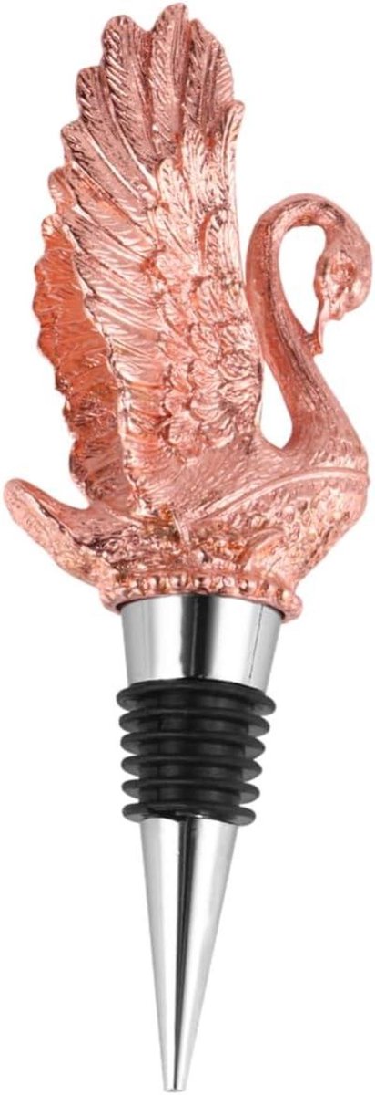 Wijnschenker - Flessenstop Schenker - Wijn Serveren - Dierlijk Ontwerp - 14 cm Hoog - Goud