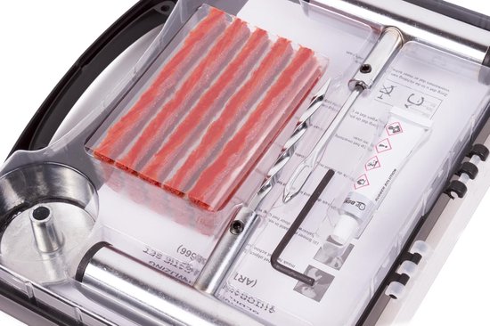 Reparatieset - Bandenreparatie - Auto Banden - 31 Delig - Praktische Koffer - Zwart — afbeelding 4