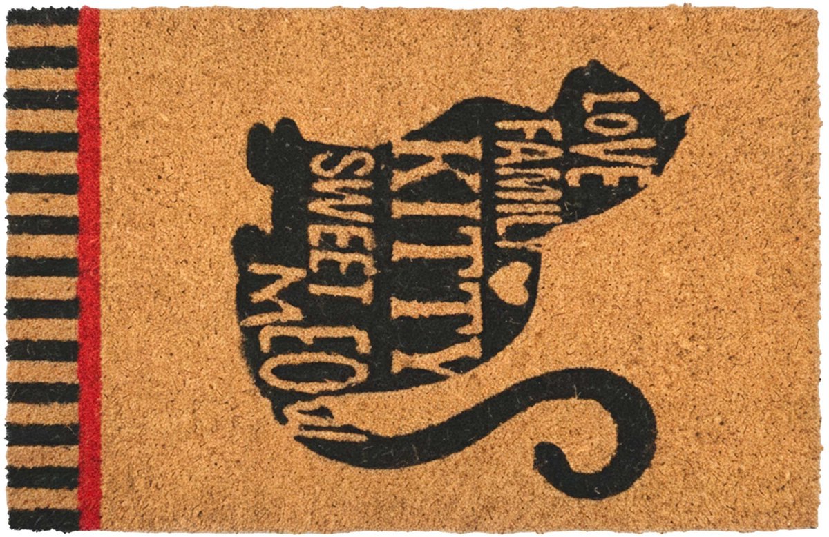 Deurmat kokos - kat - 60x40 cm - antislip