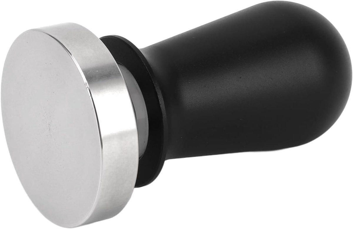 Koffie Tamper - Koffiepers Vulmachine - Koffie Bereiden - Dubbele Functie - 58 mm - Zilver