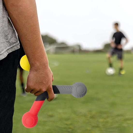 Reactieve Catch Trainer - Hand-oogcoördinatie Trainer - Verbeteren Reactiesnelheid - Driepunts Ergonomisch Ontwerp - 20 cm diameter - Grijs/Geel/Rood van Merkloos — afbeelding 3