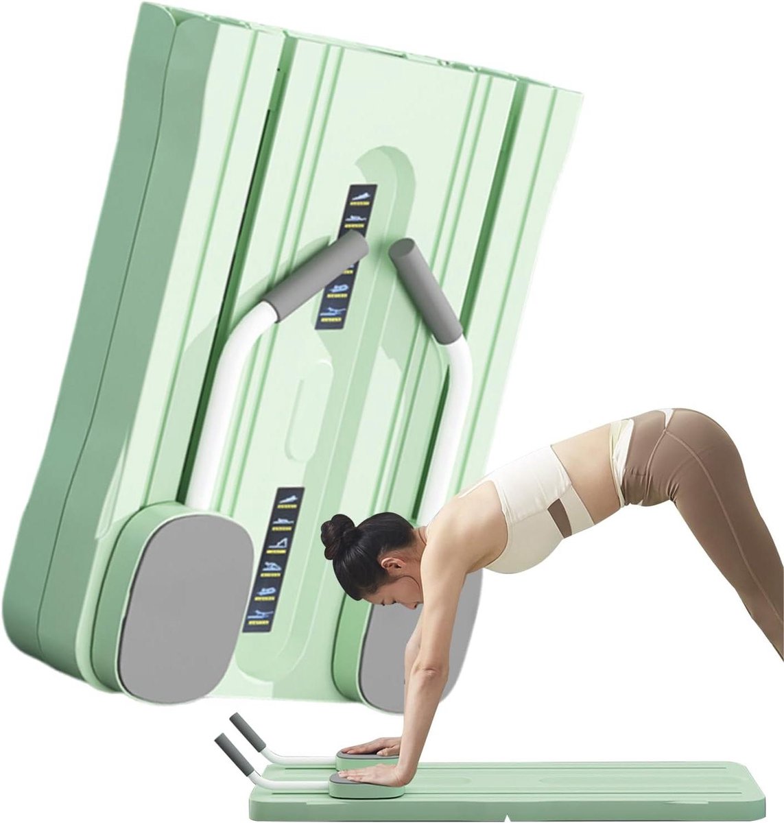 Pilates Trainingsapparaat - Pilatesbord Core Trainer - Spierversterking Thuis - Opvouwbaar Compact Ontwerp - 54 x 44 x 12 cm