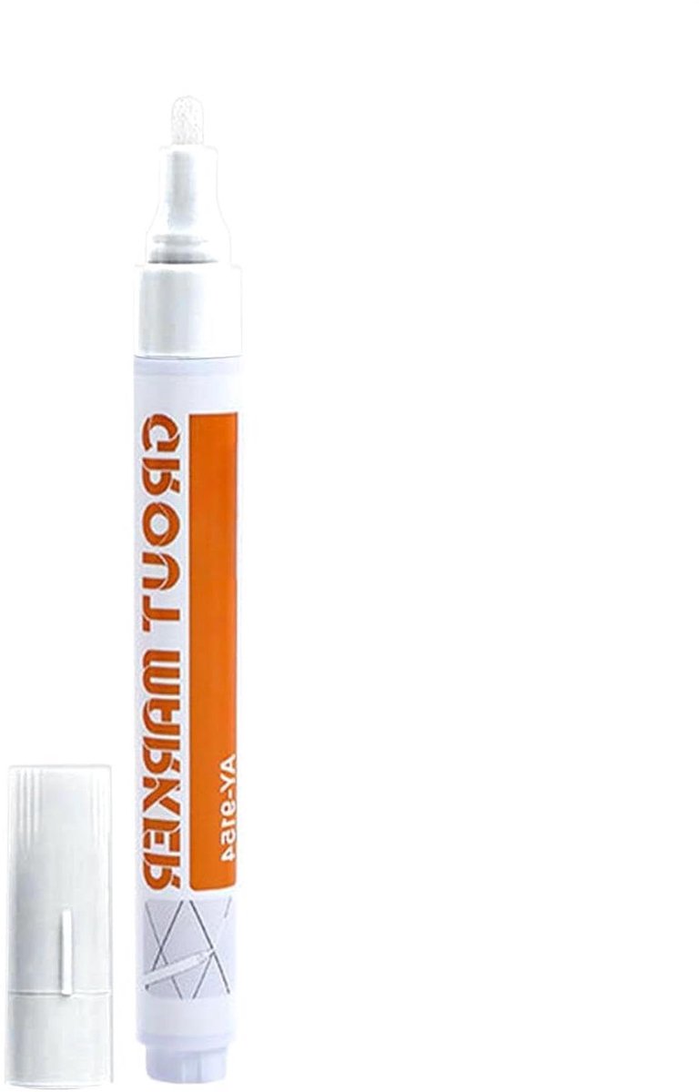 Tegel Groutpen - Voegverf Pen - Voegen Herstellen - Sneldrogende Waterdichte Barrière - 14 cm - Wit