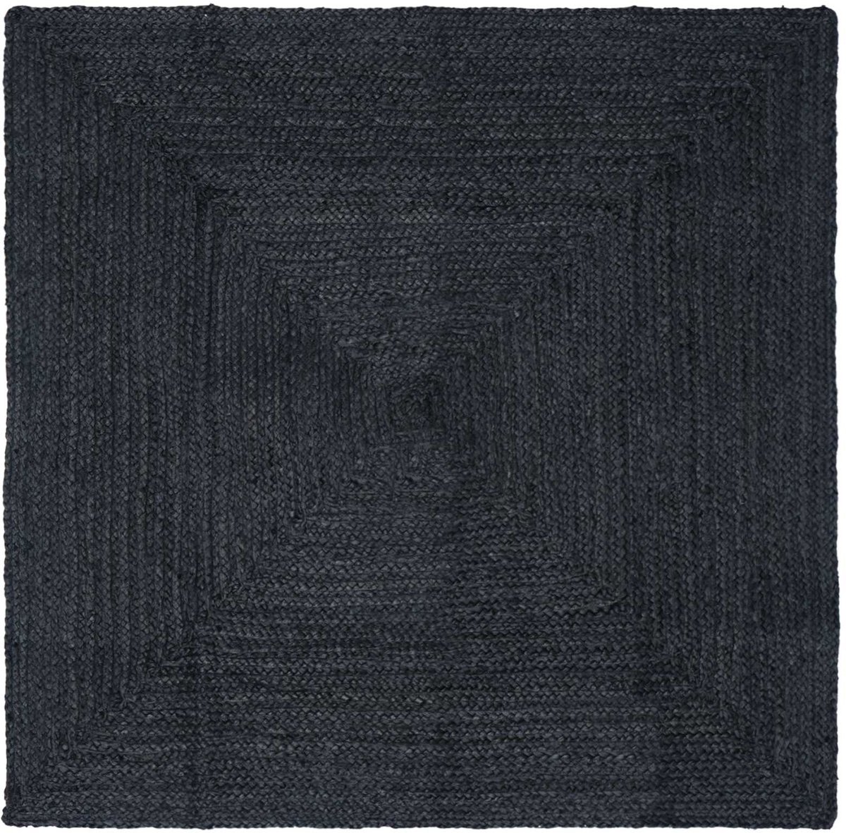 vidaXL Gebied - Tapijt - Donkergrijs - 120 - x - 120 - cm - Jute