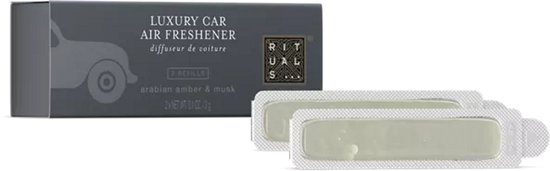 Rituals - Recharge Parfum Voiture - 2x Recharges Désodorisant Voiture 3 grammes - Homme - Hommes - Recharge Uniquement - Support en bois non inclus - Seulement 2x Recharges - Parfum Voiture - Car Perfume - Hommes