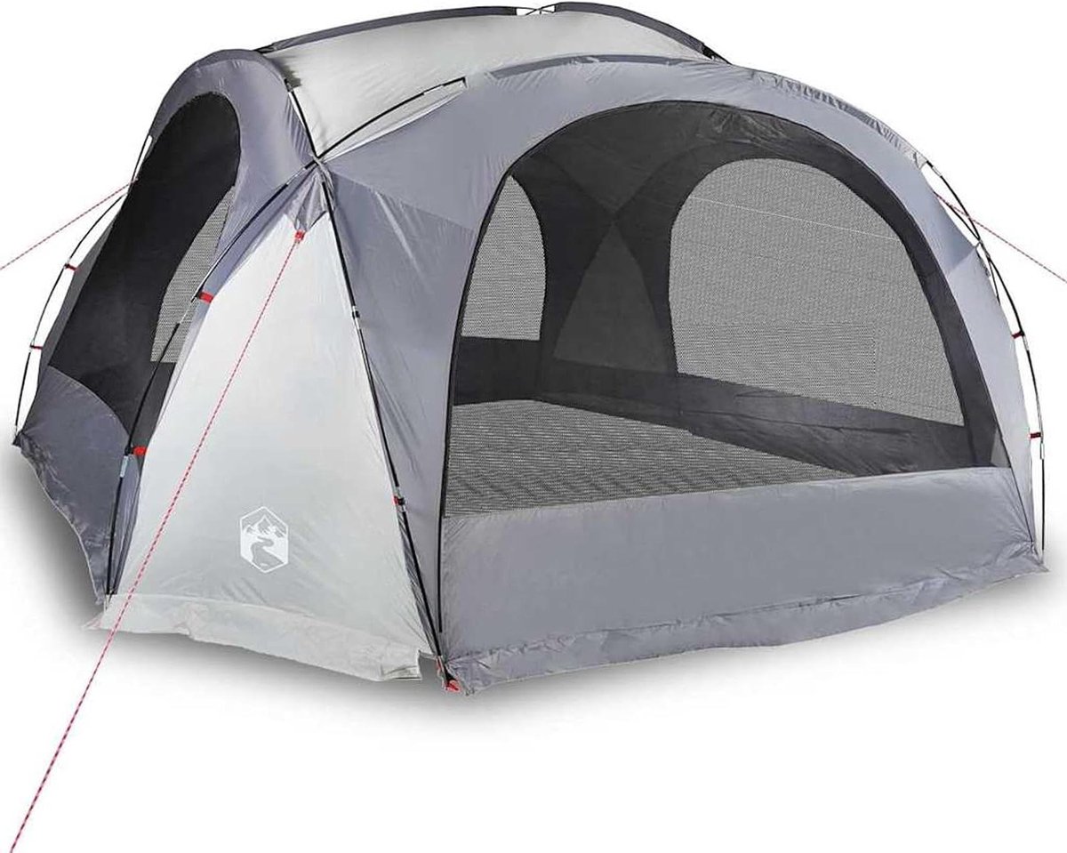 Feesttent Gazebo - Waterdichte Shelter - Buitenfeesten Organiseren - Rondom Waterdicht - 455 x 455 cm - Wit Grijs
