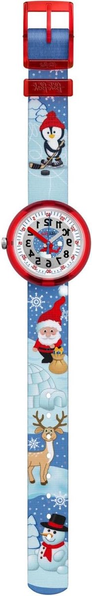 Kinderhorloge - Polsbandje - Tijd Leren Lezen - Vrolijk Kleurontwerp - 18 cm band - Multikleur