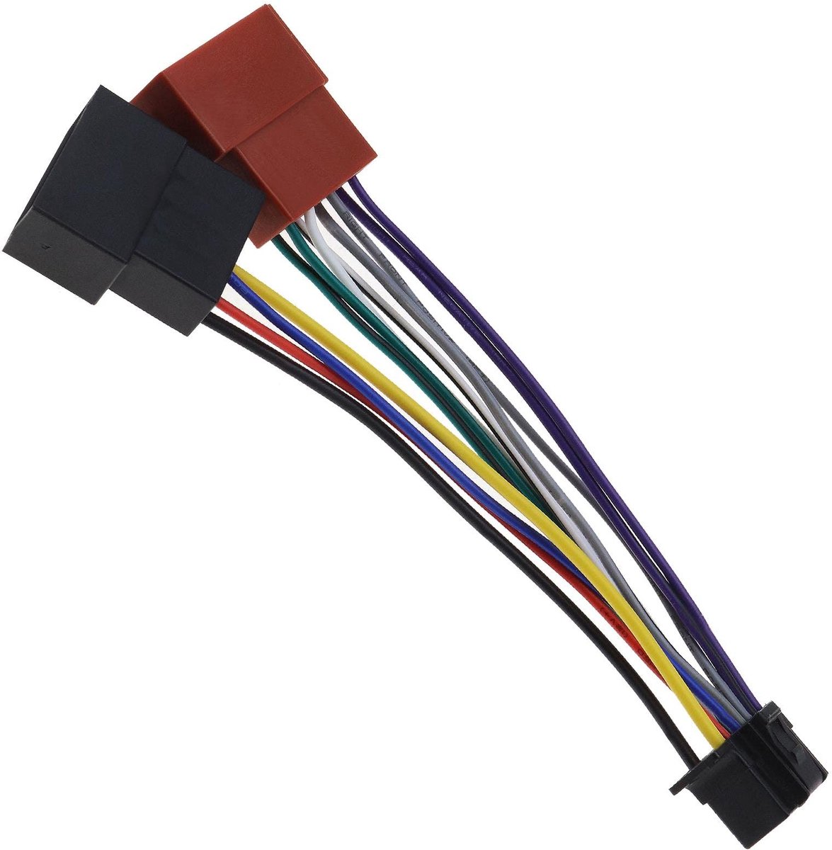 Dailygoody - Auto Stereo Radio Kabelboom Connector Adapter - 16 Pin Poort naar Mini ISO 8 Pin Plug - Eenvoudige installatie - Compatibel met nieuwe So..