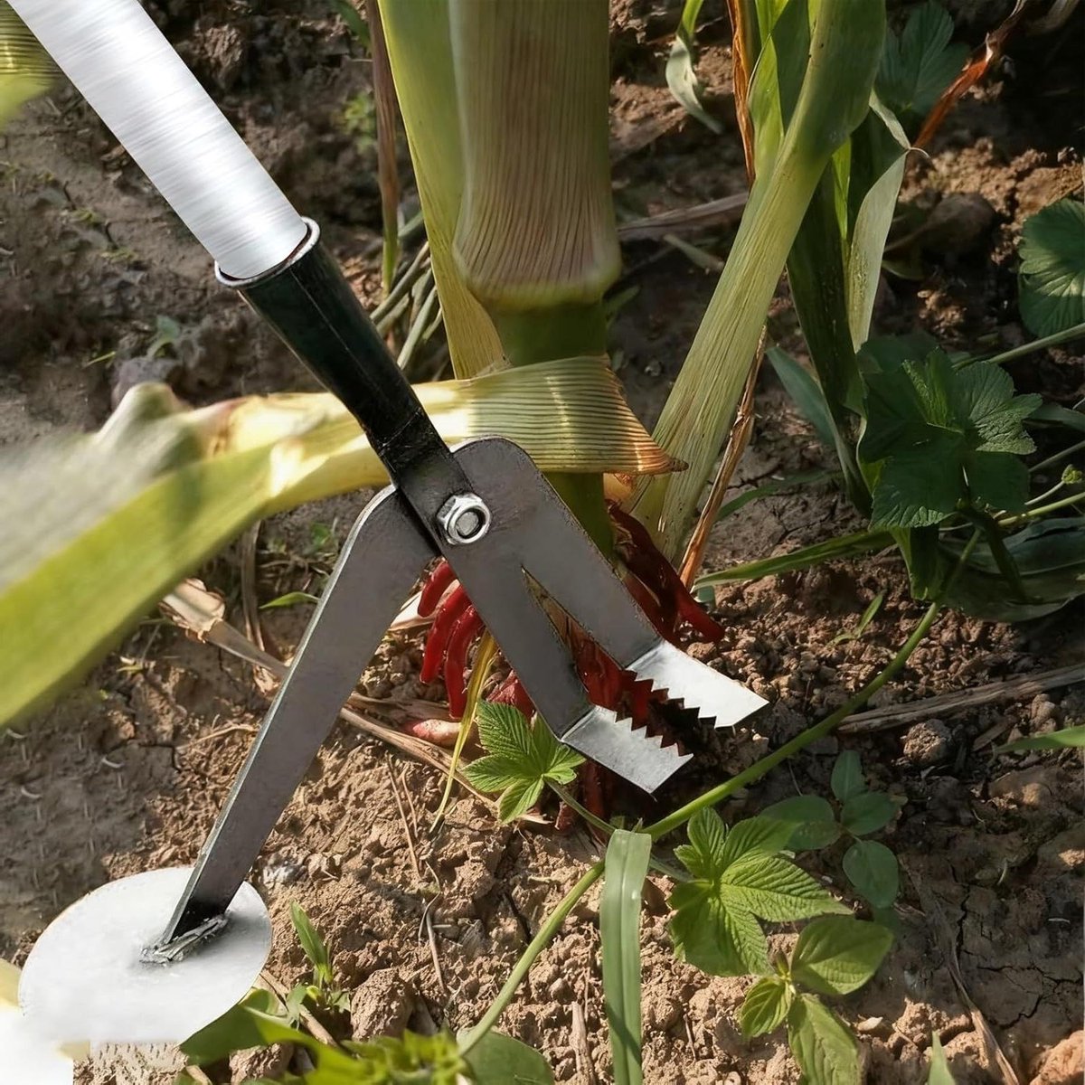 Wortelverwijderaar Metaal - Paaltrekker Onkruid - Tuin Onderhouden - Moeiteloze Hefboomwerking - 3.3 cm Schacht - Metaal