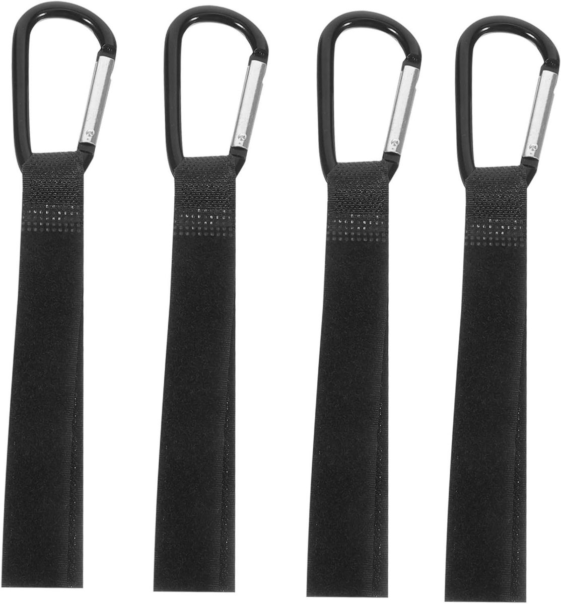 Kinderwagen Haken - Mamadraaghaken Organizer - Tassen Dragen - Set van Vier - 18 cm - Zwart
