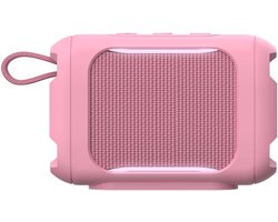 Siliconen hoes voor JBL GO 5 draagbare Bluetooth-luidspreker, zachte beschermhoes met lanyard voor JBL GO 5 luidsprekeraccessoires (roze)