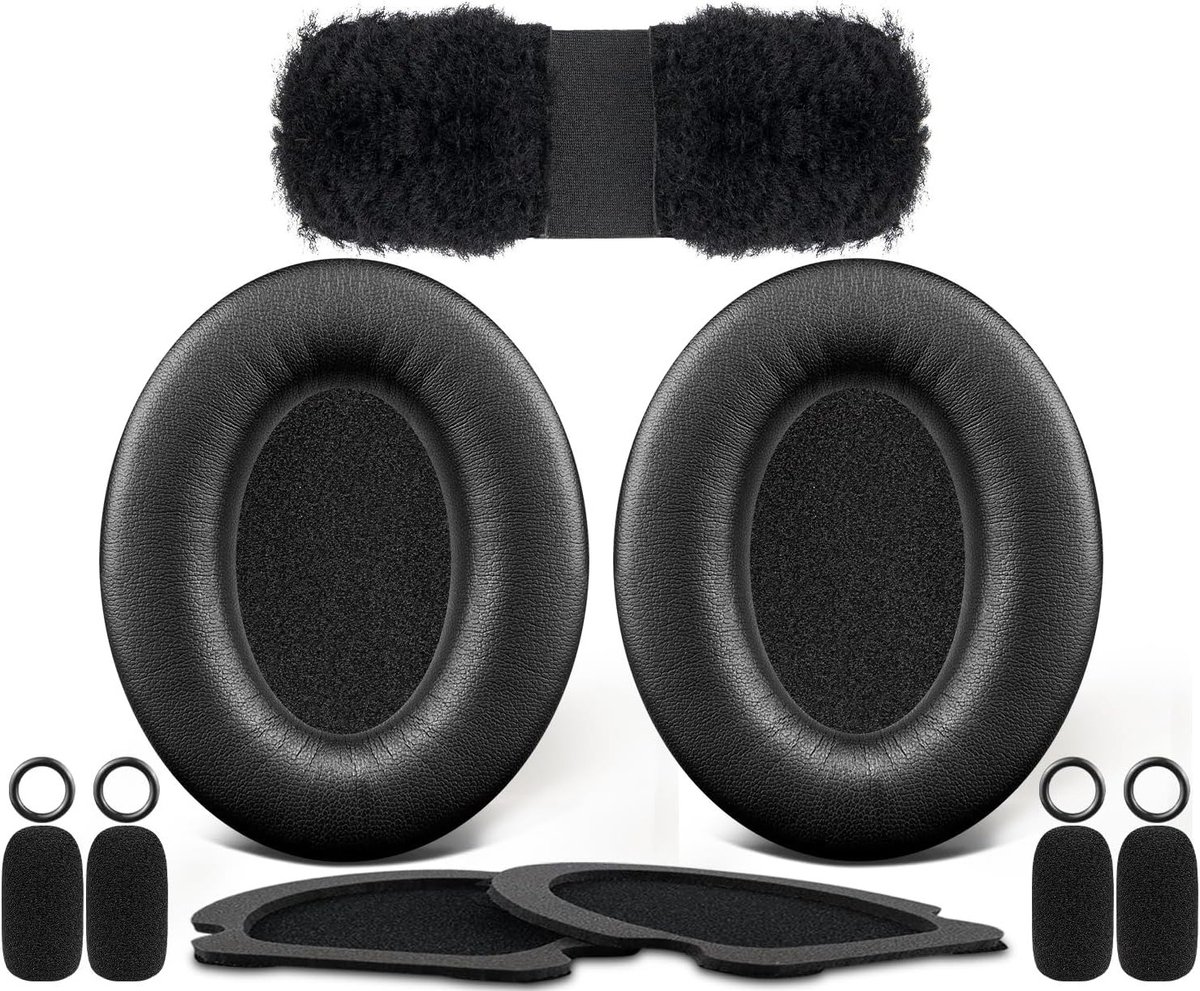 Vervangingsset voor Earpads, Hoofdband en Microfoon Schuim voor Bose Aviation X A10/A20 Hoofdtelefoon