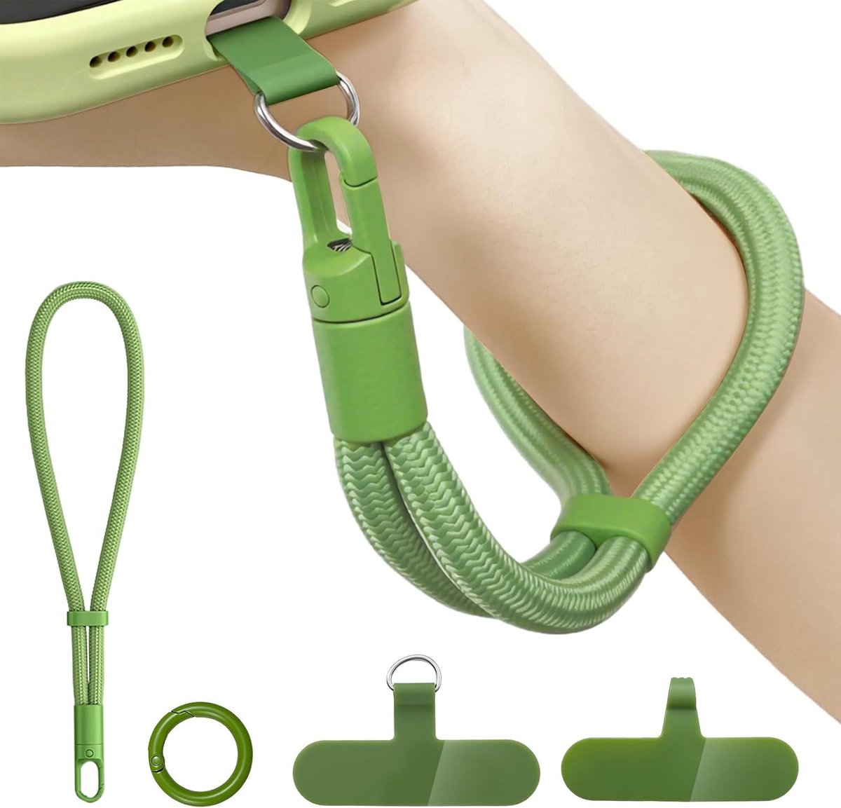 Korte telefoonketting voor mobiele telefoons, polsband en handige smartphone-accessoire