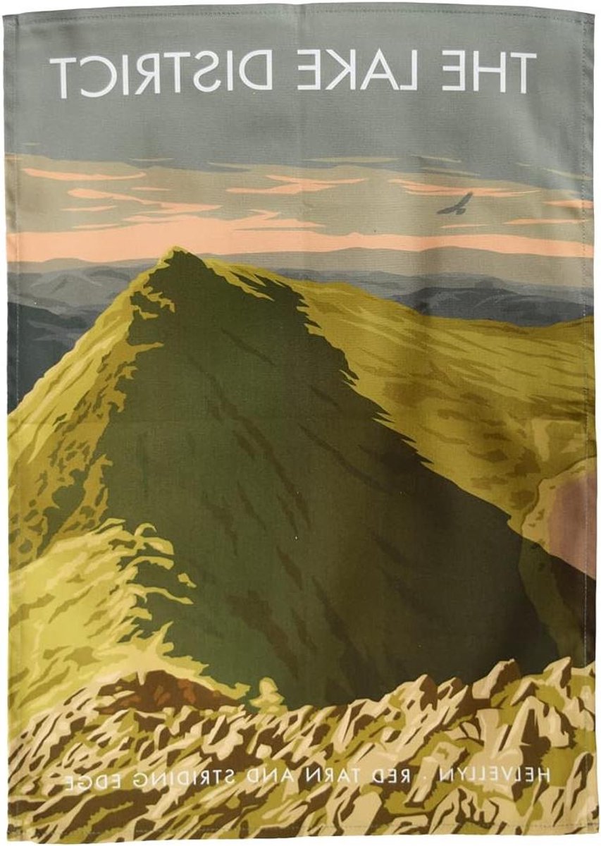 Theedoek Helvellyn - Keukendoek Katoen - Keuken Drogen - Stevig Half Panama - 48 x 70 cm - Zwart