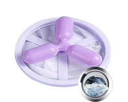Wasmachine Pluisvanger - Haarfilterbal Was - Kleding Reinigen - Vangt Dierenhaar Op - 17.2 x 9.4 cm - Paars