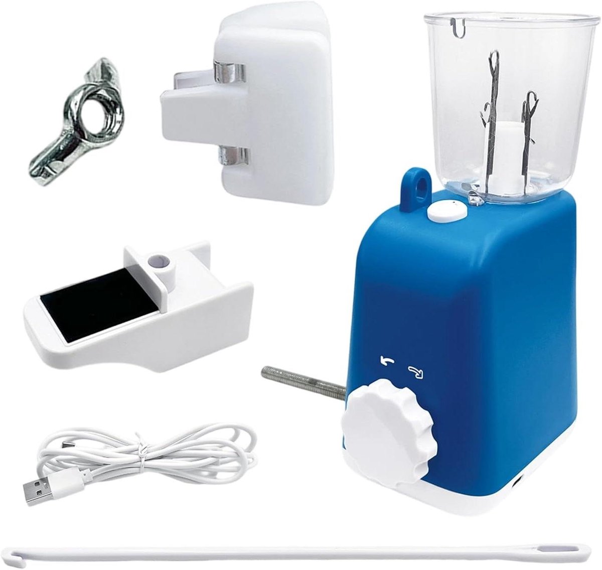 Automatische Vlechtmachine - Sieraden Maker - Armbanden Maken - Automatische Rotatie - 19 x 19 x 14 cm - Blauw