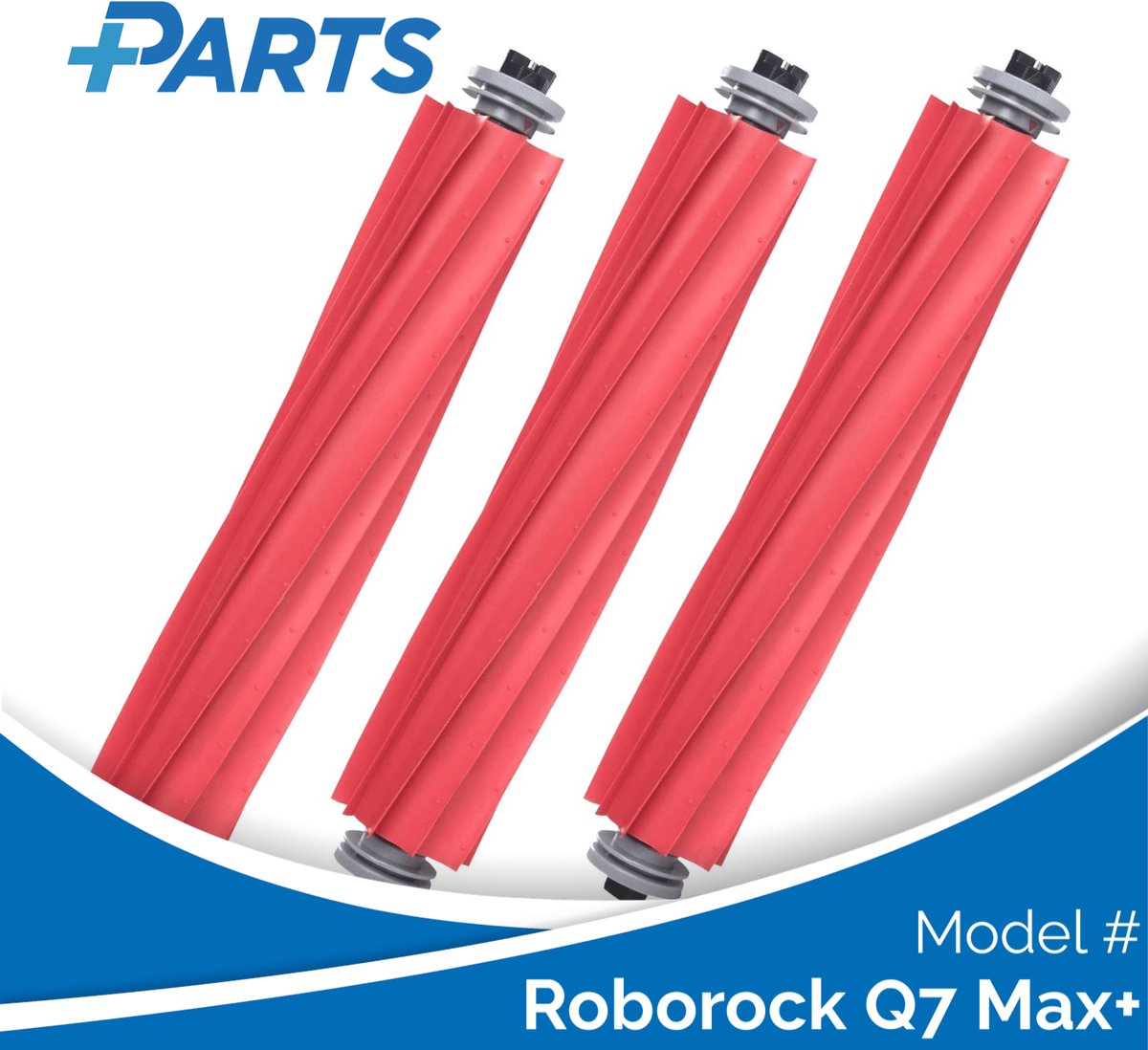Roborock Q7 Max+ Borstels (3 Stuks, Plus.Parts® alternatief voor 8.02.0079)