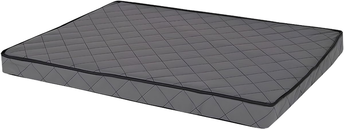 AHD® Hondenkussen - Hondenmand - Hondenbed - Hondenkussen 100 x 70 - Grijs - 100cm x 70cm x 6cm