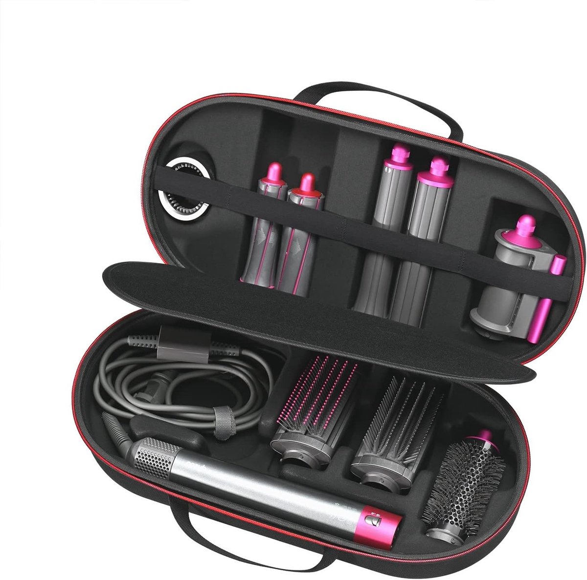 Beschermhoes voor Airwrap en Airwrap Complete - Geschikt voor 4 lange of korte styler accessoires - Zwart en duurzaam ontwerp