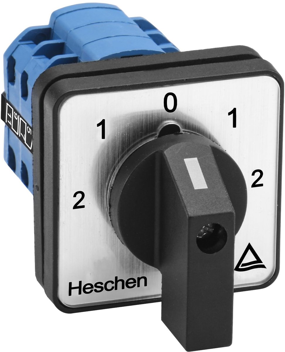 Dailygoody - Universal rotary switch - 5 posities - 660V - Blauw - 20A - Geschikt voor wandmontage - SZW26-20/133133.3