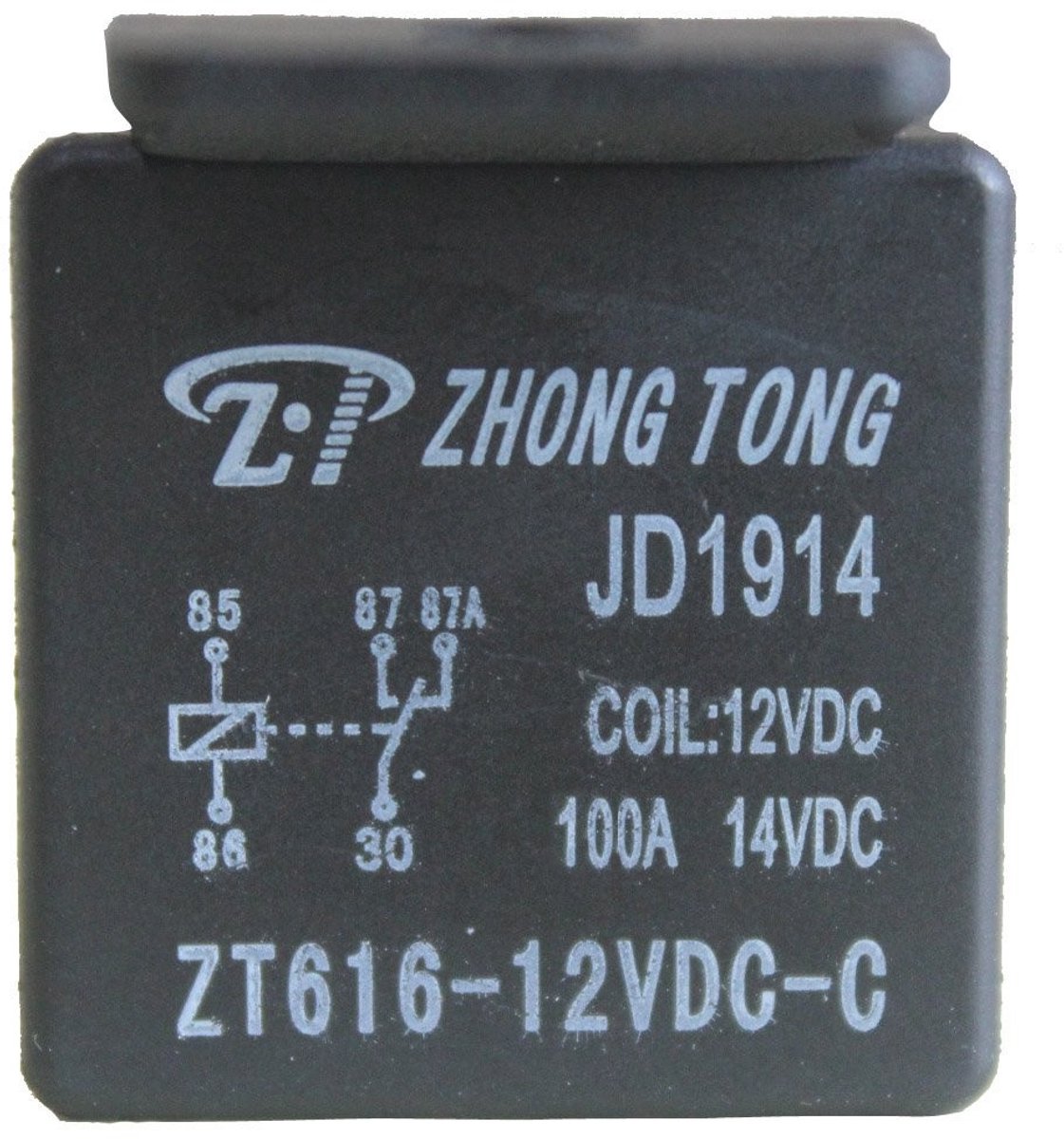 Dailygoody - 12V 100A Relais - Hoogvermogen Schakelrelais - Zwart - 5-Pins - Geschikt voor Auto Toepassingen - Versterkte Coil Capaciteit