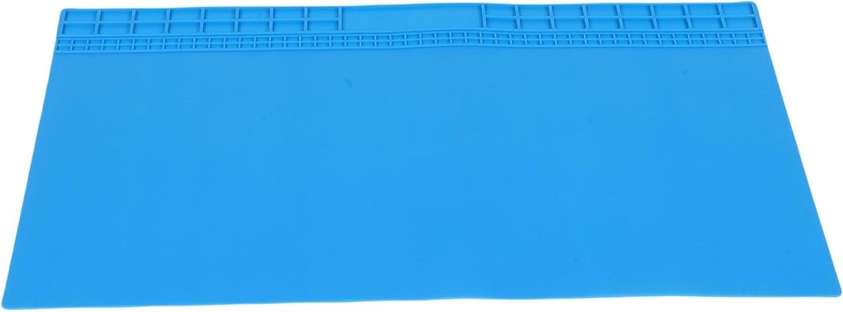 Grote Siliconen Werkbankmat voor Elektronica, Duurzame Reparatiematten voor Solderen en Precisiewerk, Bescherming van Werkoppervlak (Blauw)
