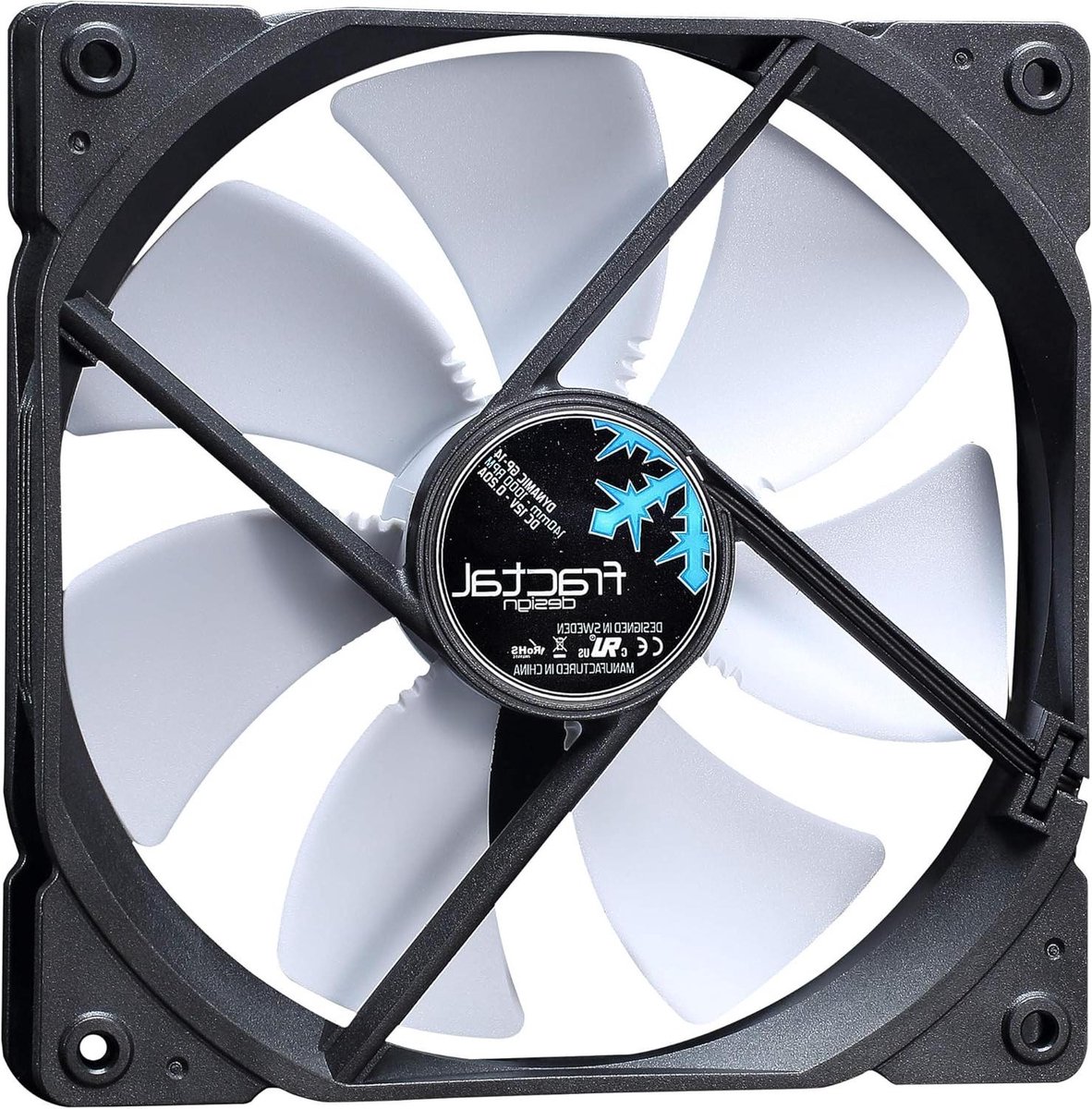 PC Ventilator - Koeler - Systeem Koeling - Lange Levensduur - 140 mm - Wit