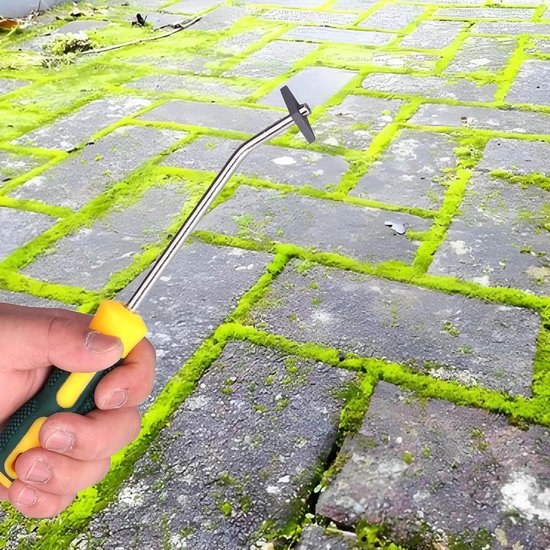 Handmatige onkruidschraper met handvat voor het verwijderen van onkruid en mos tussen tegels en voegen van Merkloos	 — afbeelding 2