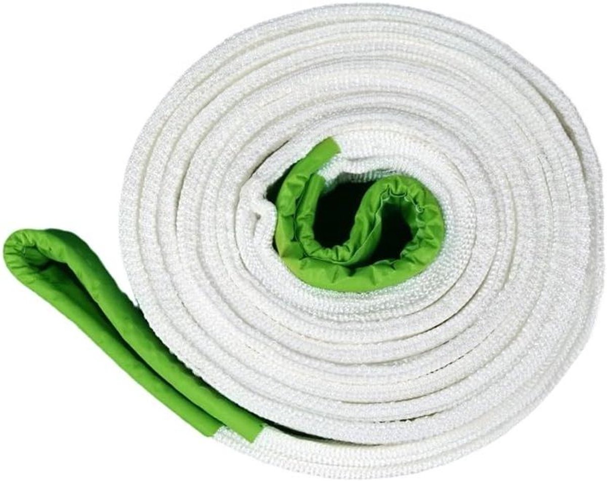 Hijsbanden Zwaar - Touwbanden Sjorbanden - Goederen Verplaatsen - Industrieel Polyester - 5 Ton 2 Meter - Wit