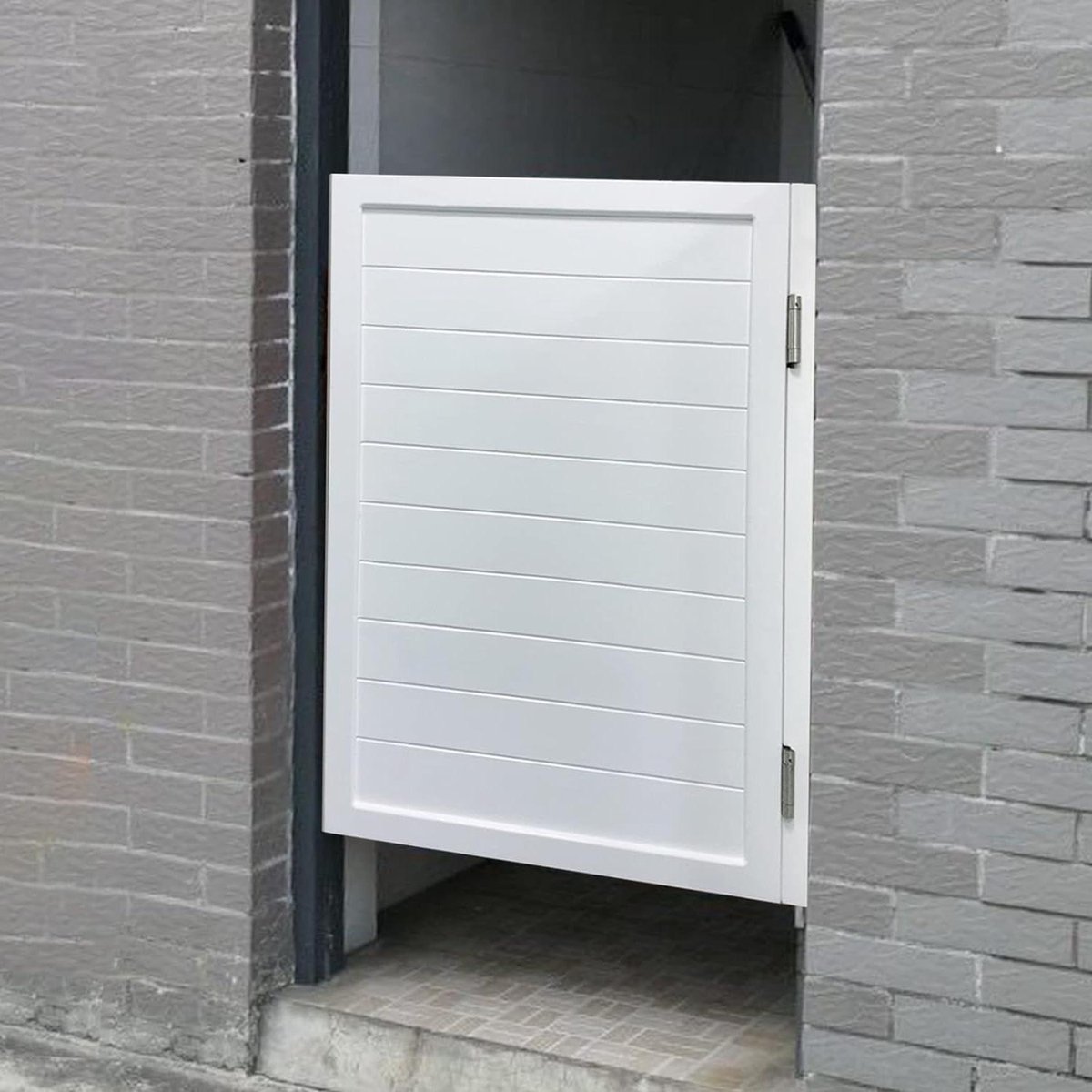 Houten Tuinpoort - Klapdeuren Swingdeuren - Toegang Afscheiden - Massief Hout - B50cmxH90c