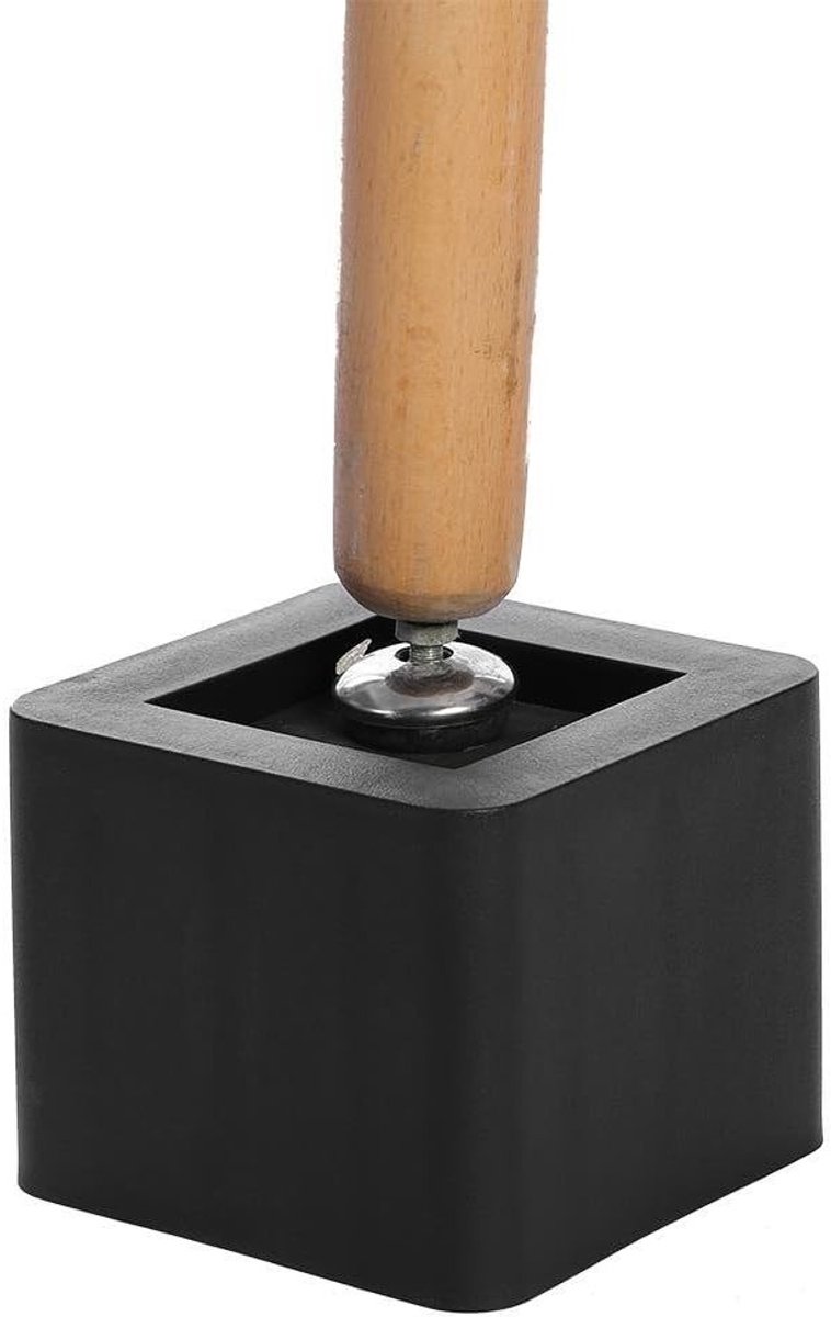 Verhoog je meubels met deze stapelbare lifters, 4-delige set voor banken en stoelen, 10,5 x 10,5 x 8,5 cm