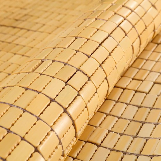 Rotan Bedmat - Bamboe Matras - Comfortabele Slaap - Ademend Oppervlak - 70x150 cm - Natuurlijk — afbeelding 5