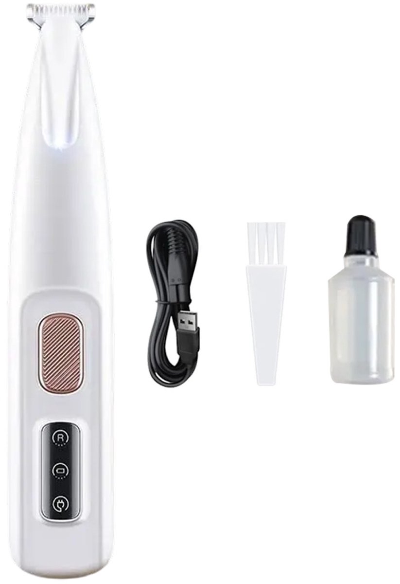 TOVBMUP Honden Trimset - Honden Tondeuse - Hondentrimmer - Hondentrimmer Tondeuse - Dieren Tondeuse - Poten Trimmer Hond - Trimmer 18mm - Wit