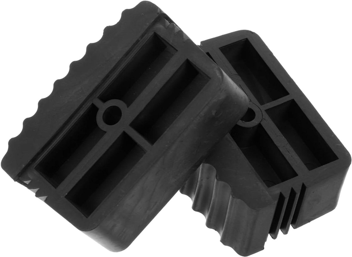 Laddermatten Zonder Voetjes - Ladderbeschermers Ladderset - Ladder Stabiliseren - Antislip Rubber - 6.10x4.30x2.10CM - Zwart