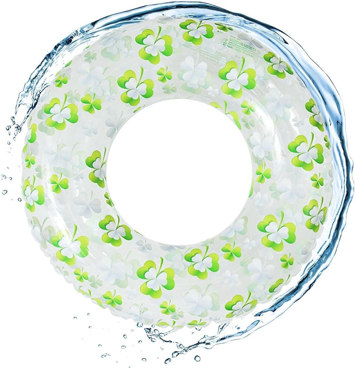 Opblaasbare Zwemband – Zwemring Drijfhulp – Ontspannen in Water – Twee Luchtkamers – 75 cm – Transparant Opblaasbare Zwemband – Zwemring Drijfhulp – Ontspannen in Water – Twee Luchtkamers – 75 cm – Transparant