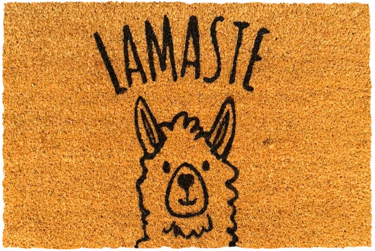 Deurmat kokos - lama - 60 x 40 cm - antislip