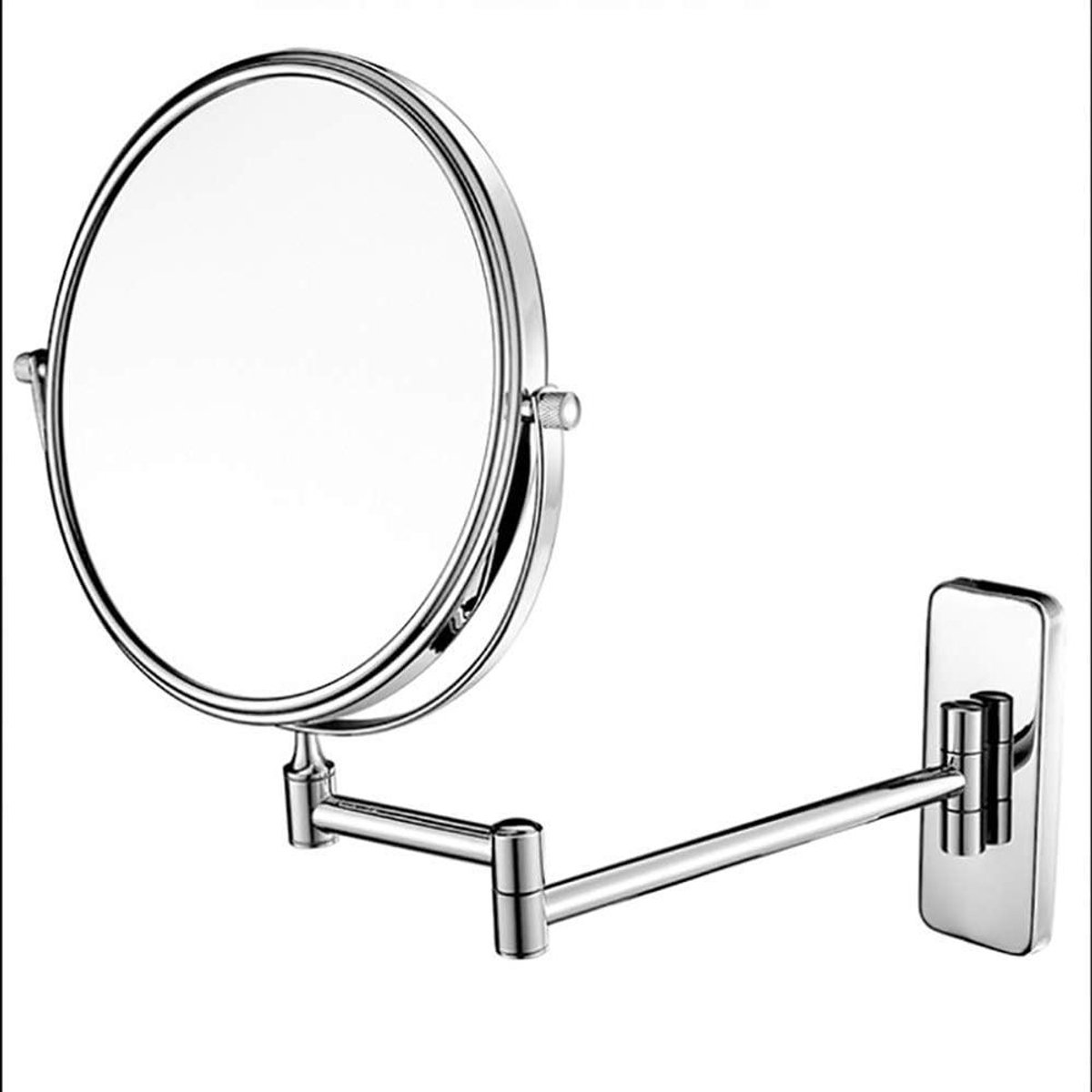 Make-up Spiegel - Cosmetische Spiegel - Snel Opmaken - 360° Draaibaar - 20.6 cm Diameter - Zilver