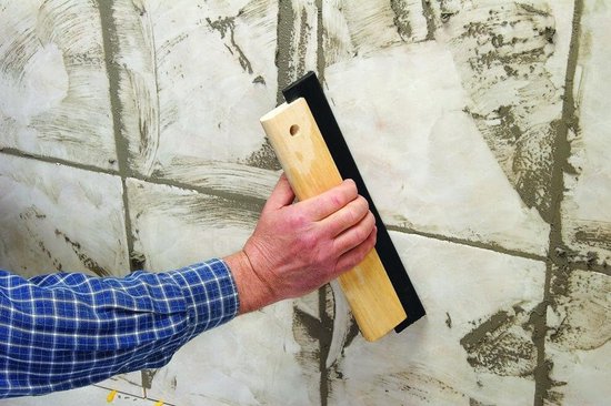 Wisser Hout Rubber - Schraper Voegenreiniger - Voegen Reinigen - Professionele Kwaliteit - 300 mm - Zwart — afbeelding 2