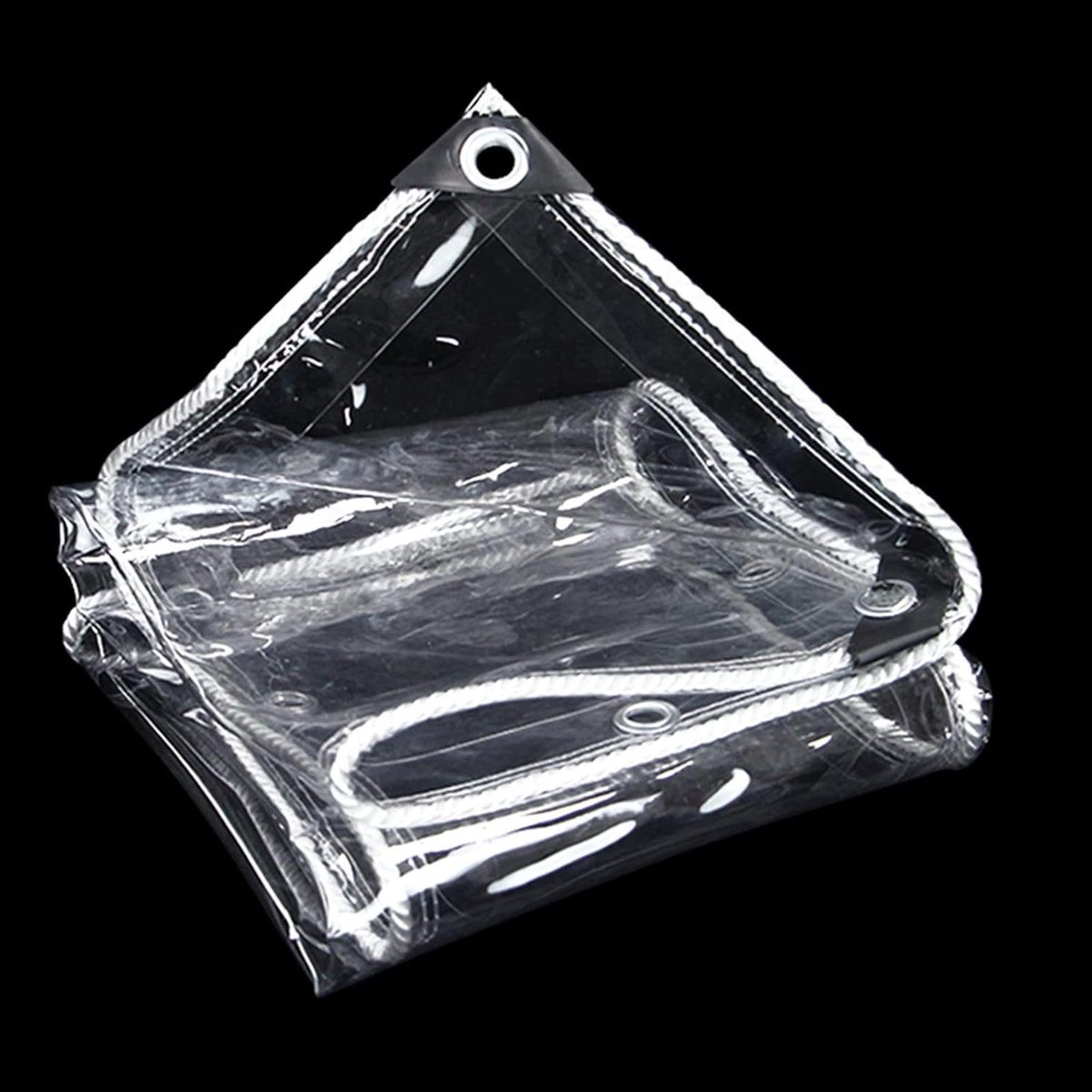 Transparant Dekzeil - PVC Zeildoek - Bescherming Buiten - Waterdicht & UV-bestendig - 2.6x2m - Doorzichtig