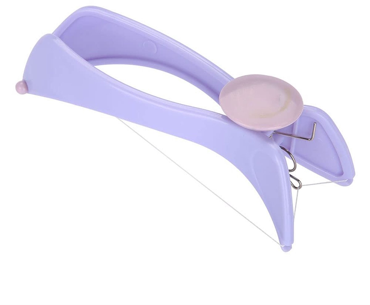 Dailygoods - Dailygoody - Gezichtshaarepilator - Gezichtshaar verwijderen - Draagbaar en comfortabel - Paars - Katoenen lijnen - Ideaal voor gezicht en nekhaar - B..