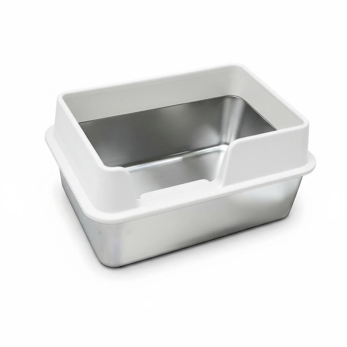 Turold Kattenbak - Kattenmand - Kattenhuisjes Binnen - Kattentoilet - RVS, Grote Katten, Geurvrij, Wit, Easy Clean, Wit