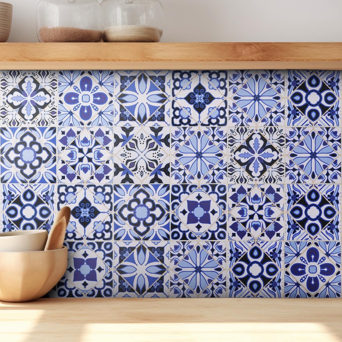 Cosensi - Dailygoods - Vintage-Stijl Tegelstickers voor Keuken en Badkamer