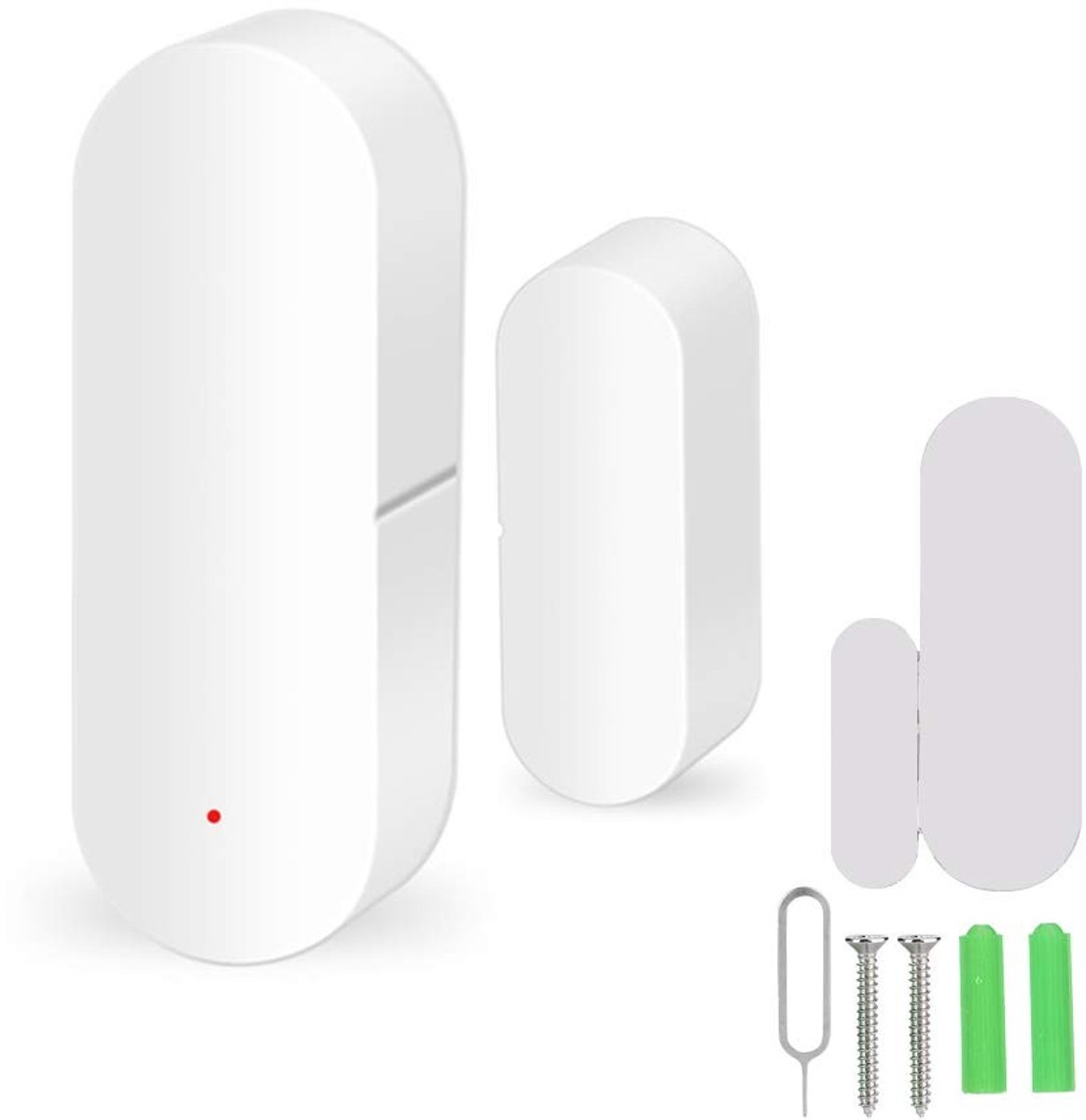 Cosensi - Dailygoods - Dailygoody - Window Door Sensor - WiFi Deur- en Raamsensor - Draadloze Beveiliging - Standaard - Slimme Sensor - Geschikt voor Thuis en Kantoor - Wit