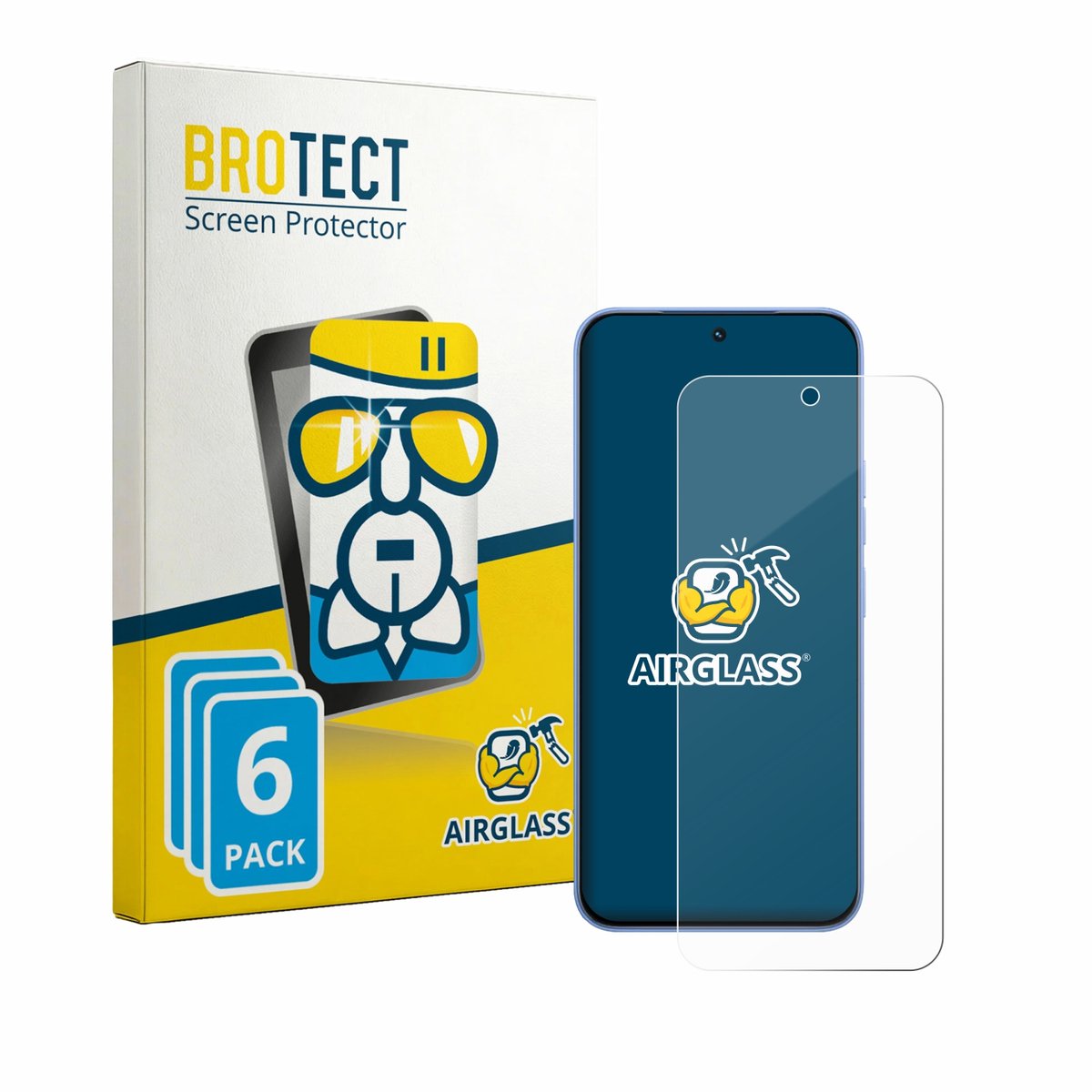Screenprotector 6 Stuks voor Tecno Spark 50 Pro Beschermglas transparant